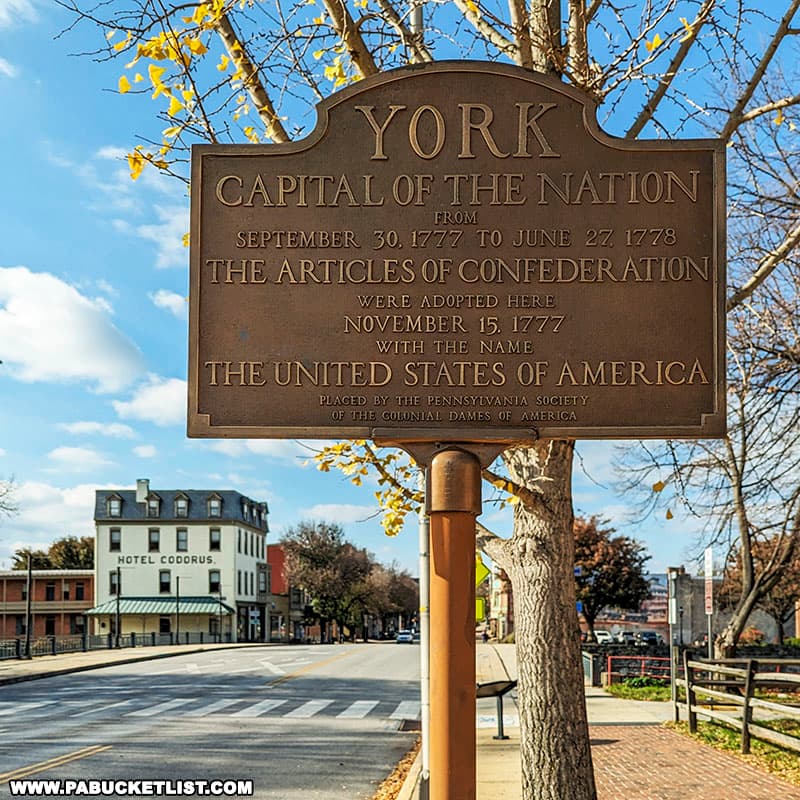 York-Capital-of-the-Nation-Plaque-York-Pennsylvania - reliancemovingsolutions.com Reliance Moving Solutions -